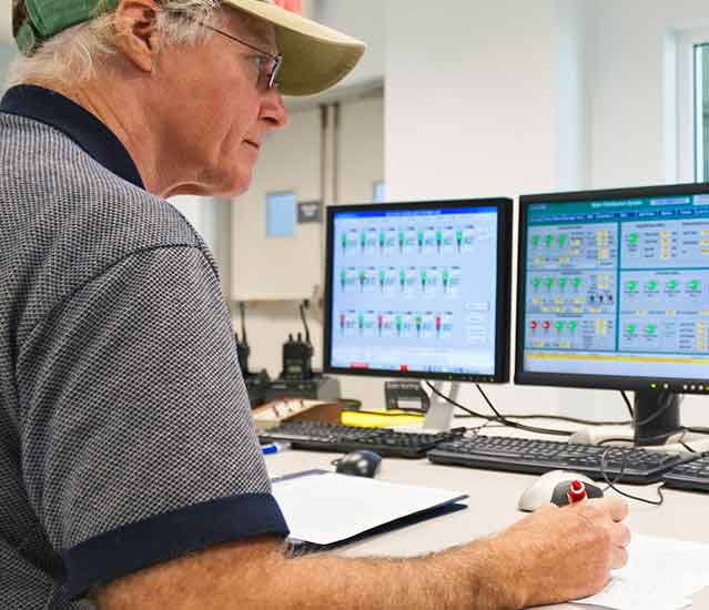 Supervision des équipements de production et des paramètres de centrale
