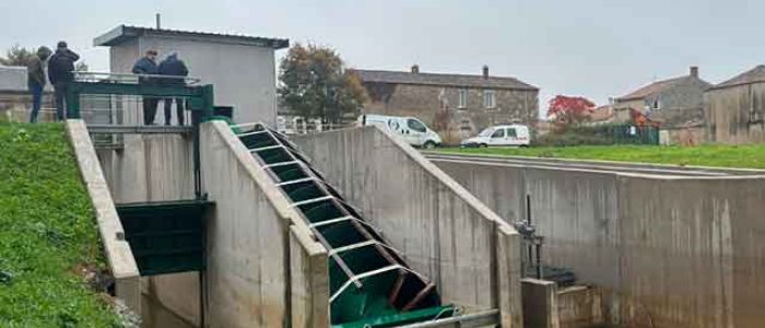 Intégration d'une vis d’Archimède Ø 2 700 mm, avec une architecture électromécanique et automatisation du site.